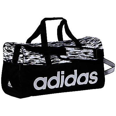 Adidas Linear Performance Team Holdall, Black/White Adidas Linear Performance Team Holdall, Black/White